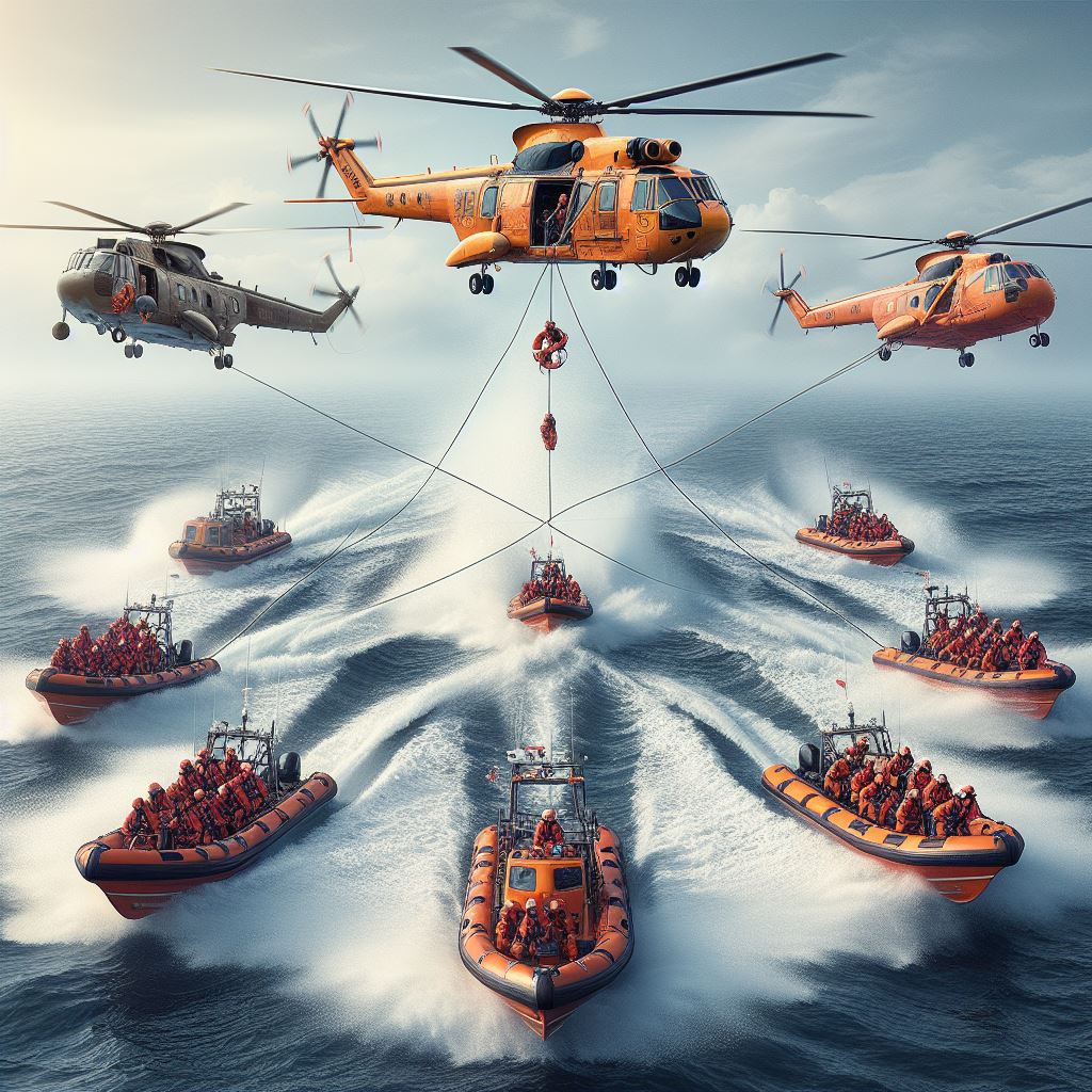 Coordinated Efforts: The Interplay Between Helicopters and Lifeboats