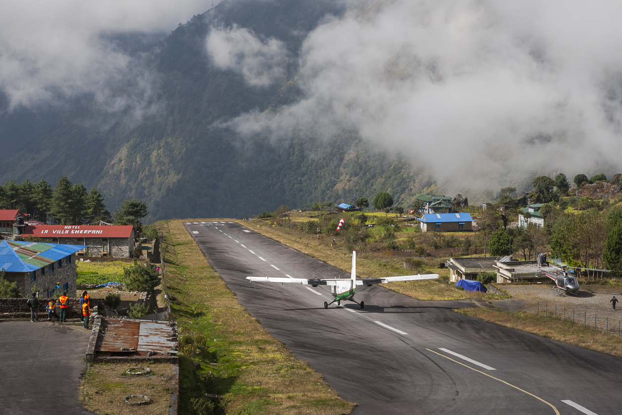 Hillary Airport; crucial gateway to the majestic Everest