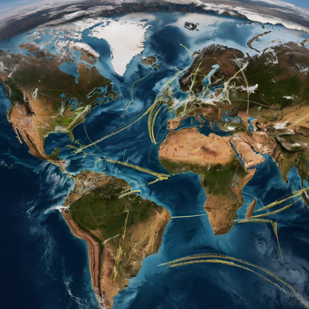 the area of the world where the aircraft travels